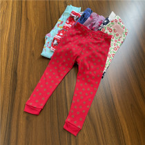 Small and medium children cotton soft elastic leggings 2-14 years old