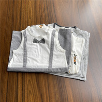 Climbing No. 8 Summer Baby Cotton Soft Sleeveless Vest Flat Corner Climbing 66-90 yards