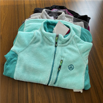 Adult soft coral velvet sports warm top