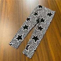 Small children cotton soft trousers leggings star model 3-7 years old