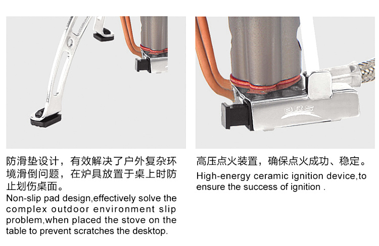 Bếp ngoài trời cắm trại thiết bị cầm tay bếp gas gió đặt bếp hoang dã bếp lò BRS-11 - Bếp lò / bộ đồ ăn / đồ nướng dã ngoại lò nướng ngoài trời