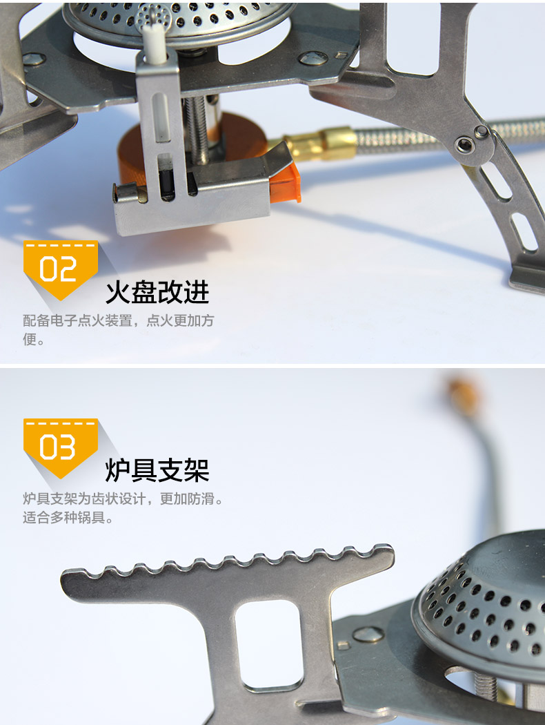 Khuyến nghị Bếp ngoài trời Bếp cắm trại Đầu cắm trại Bếp lò di động Bếp lửa Fian Bếp gas - Bếp lò / bộ đồ ăn / đồ nướng dã ngoại bếp ga du lịch mini
