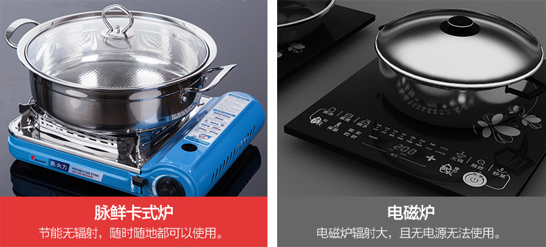 Nồi lẩu chống gió tươi Bếp gas Hàn Quốc Cắm trại BBQ tích hợp cắm trại bếp gas butan - Bếp lò / bộ đồ ăn / đồ nướng dã ngoại lò nướng gas mini