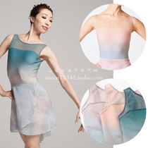 Japan direct mail Chacott professional ballet dance jumpsuit Twilight gradient sleeveless tights