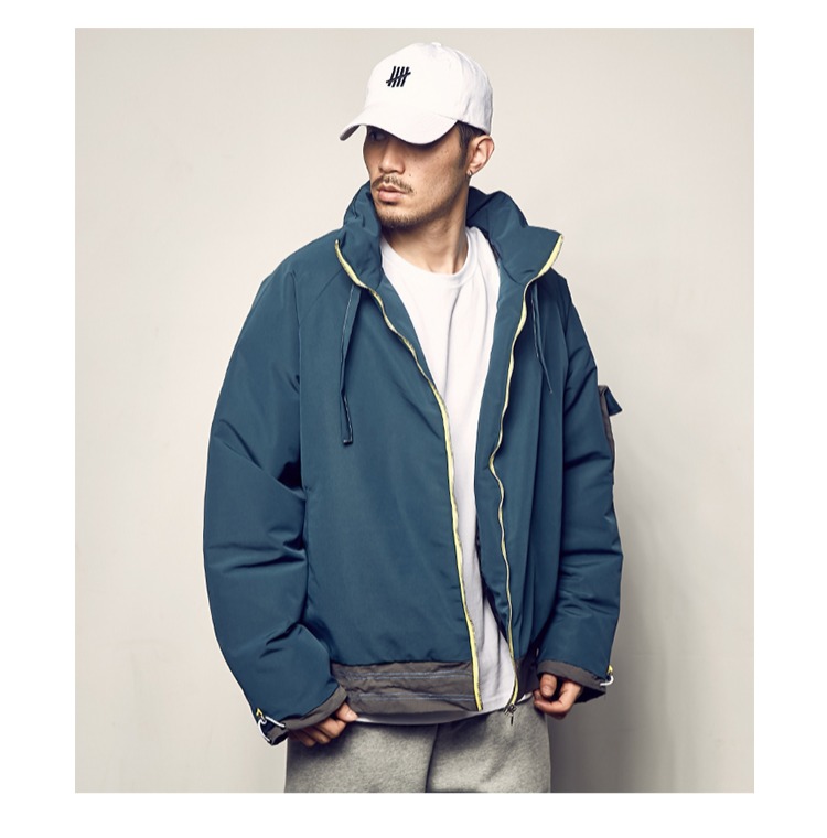 [Ưu đãi đặc biệt] áo khoác mùa đông màu tương phản nam Mỹ áo khoác dày retro retro áo khoác the north face
