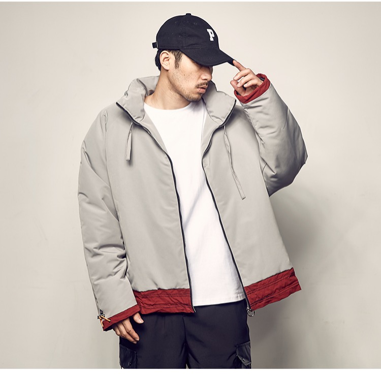 [Ưu đãi đặc biệt] áo khoác mùa đông màu tương phản nam Mỹ áo khoác dày retro retro áo khoác the north face