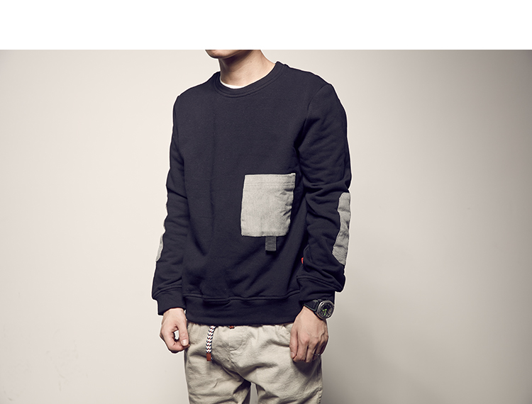 Áo khoác lông nam mùa thu mới Retro nhung kẻ sọc cộng với áo len nhung Áo khoác nam dài tay áo hoodie xám