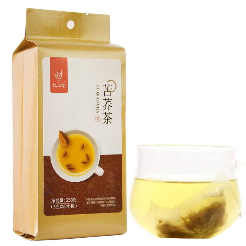 忆江南 苦荞茶 凉山 苦荞麦茶叶袋泡茶 5g*50包 袋装四川