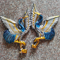 Wholesale funeral supplies plastic gilded craft 100 pairs of crane color flying crane gold flying crane wreath decoration