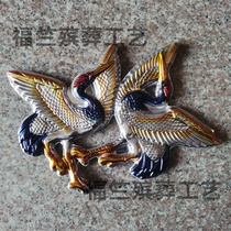 Wholesale funeral supplies Plastic gold crane colored crane gold crane suction crane decoration