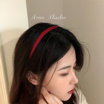 Satin Head Stirrup Head Stirrup Hair Stirrup Mesh Red Retro Style Advanced Sensation 2022 New 100 Hitch Decoration Brief