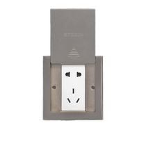 Type 86 small floor socket anti-horizontal sliding cover stainless steel floor socket five-hole telephone computer network ground socket