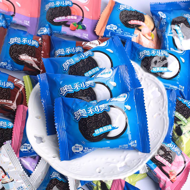 Oreo Sandwich Cookies Chocolate Original Matcha Afternoon Tea Whole Box Wholesale Snacks Bulk