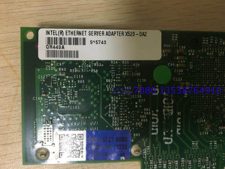 Адаптер USB intel原装 e10g42btda 82599es pci-e sfp+万兆光纤网卡 x520-da2