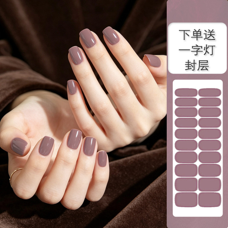 Minimalist Solid Color Nail Art/Nail Stickers, Removable Without Damaging Nails, Semi-Cured Gel Nail Polish Stickers Minimalist Solid Color Nail Art/Nail Stickers, Removable Without Damaging Nails, Semi-Cured Gel Nail Polish Stickers