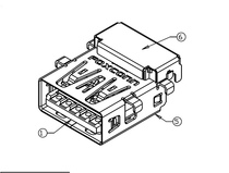 FOXCONN UEA111Y-RC4A0-7H USB3 0 Connector
