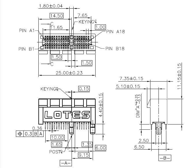 LOTES AAA-PCI-156-K72 PCIE