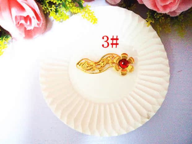 Kẹp tóc phụ kiện đám cưới nguồn cung cấp đám cưới mơ mơ mơ trâm kẹp kẹp tóc kẹp tóc cưới cô dâu - Trâm cài logo cài áo