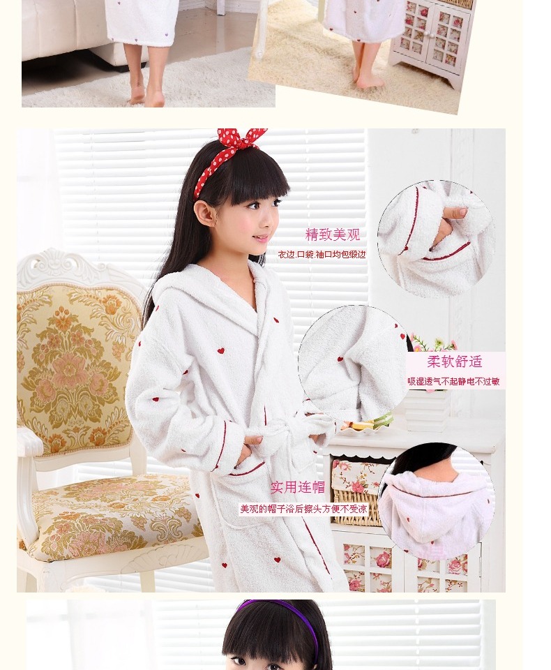 Áo choàng tắm cho trẻ em chất liệu khăn cotton mùa hè nam và nữ ngây thơ với mũ dày đồ bơi yukata cha mẹ-con - Khăn tắm / áo choàng tắm áo choàng tắm nam