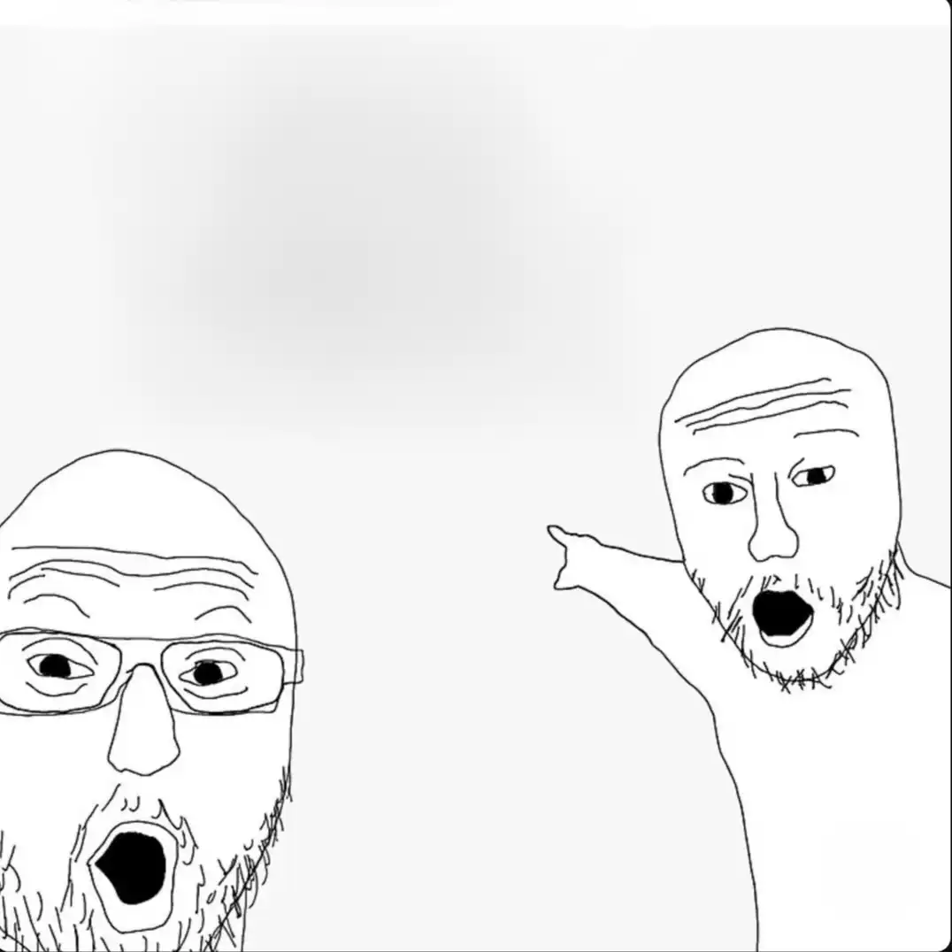 两人指着惊讶发现惊奇哇meme 梗图模板