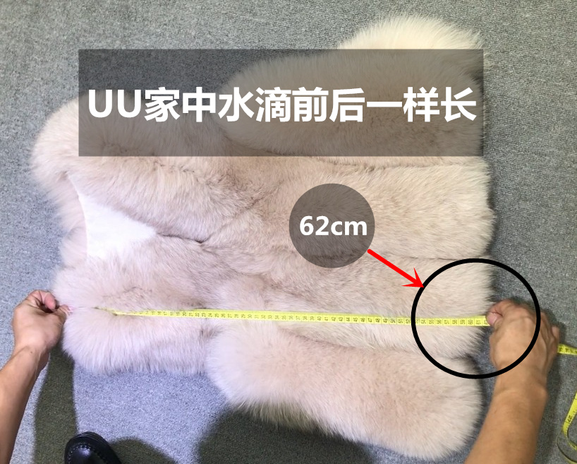 Nhập khẩu toàn bộ da cáo lông thú vest trong áo vest thả lớn vest ngắn đoạn dài đoạn nữ Hained fur áo khoác nữ lót lông