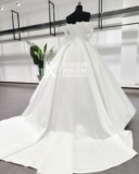 Новая фотостудия элитной тематической одежды для свадебной фотографии на одно плечо с цветочным узором для фотосессии атласная юбка-пачка