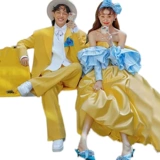 Платье, желтый модный бюстгальтер-топ для принцессы