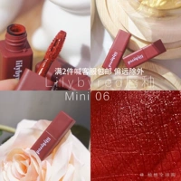 Lilybyred MINI nước ép môi men mờ nhung mờ Bean dán cà chua đỏ son bóng nho - Son bóng / Liquid Rouge son bóng nhẹ