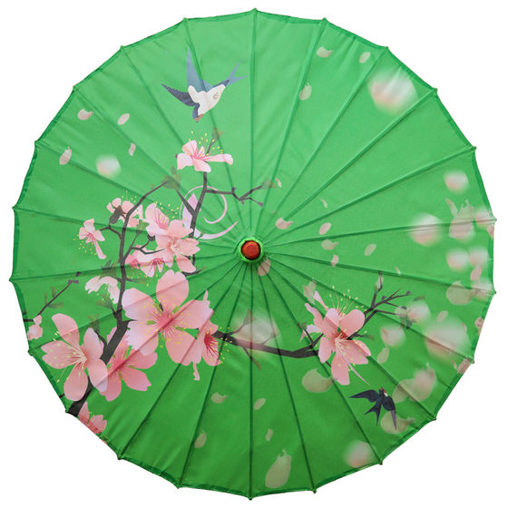 Silk cloth umbrella printing umbrella dance performance umbrella cheongsam catwalk umbrella classical ceiling decoration umbrella photo props umbrella