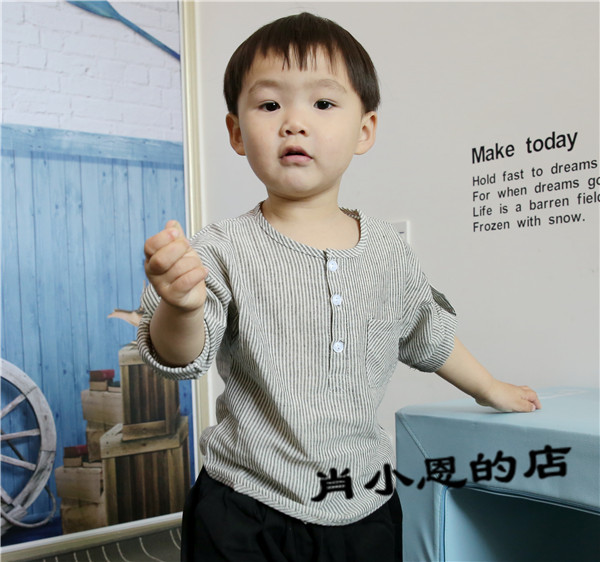 Chemise enfant à manche longue en lin - Ref 2083564 Image 33