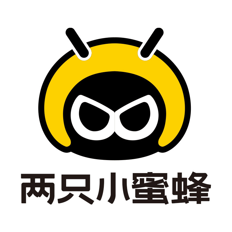 两只小蜜蜂高端头盔品质店的LOGO