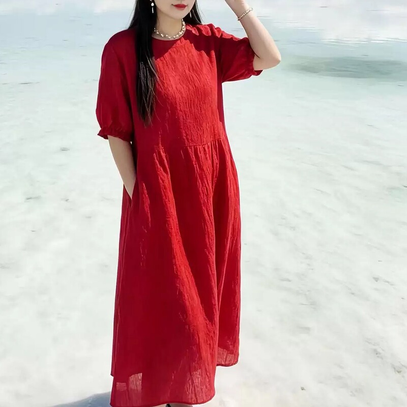 Plus Size Women's Clothing for April 9Th, Fat mm 2026 Summer, Relaxed and Lazy Style Hemp Dress, Multiple Colors Recommended! Plus Size Women's Clothing for April 9Th, Fat mm 2026 Summer, Relaxed and Lazy Style Hemp Dress, Multiple Colors Recommended!