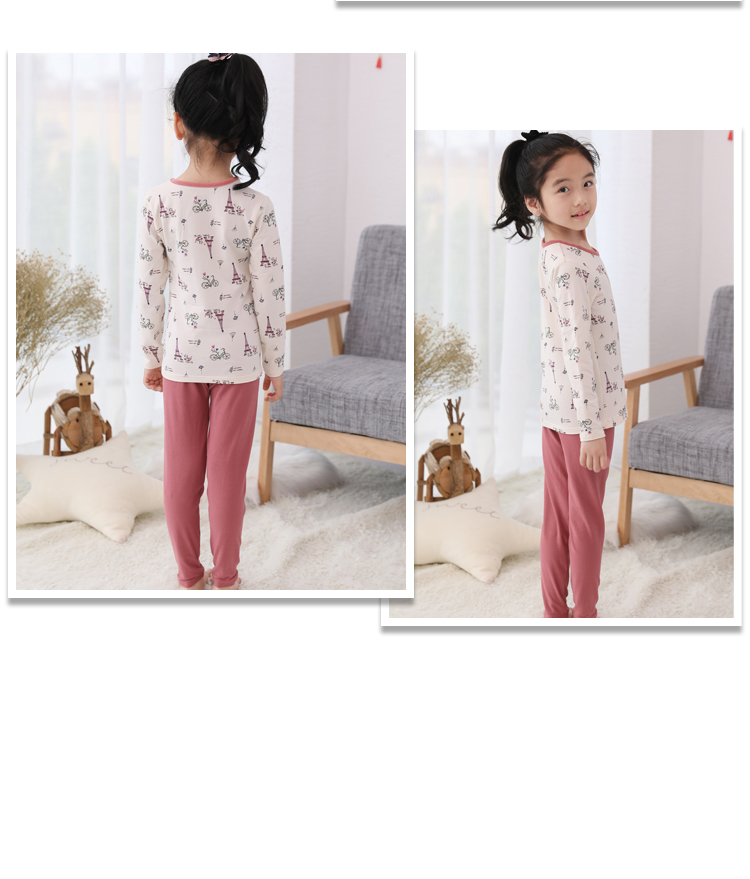 2018 InBron Girls Bộ đồ lót cotton Lycra Quần áo mùa thu trong quần lót trẻ em mùa thu và mùa đông 30350, v.v. bộ đồ giữ nhiệt cho bé