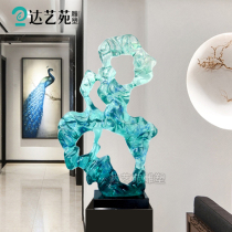Modern hotel home decoration ornaments abstract transparent soft decoration accessories living room desktop sculpture crafts decoration