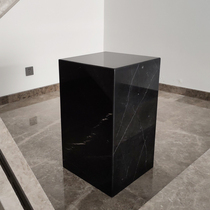 Natural black and white root stone table sculpture square base home Model Room Hotel Club ktv ornaments Booth