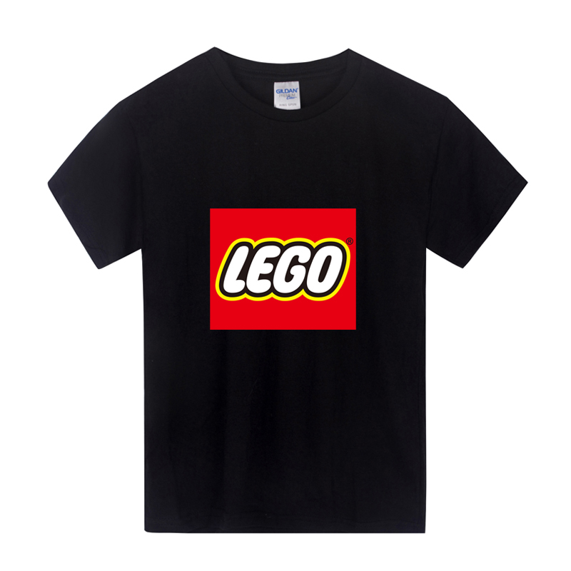 Lego Building Block Competition Uniforms, Class Uniforms, Team Uniforms, Round-Neck Short-Sleeved T-Shirts, Children's and Parent-Child Outfits, Performance Work Clothes for Men and Women