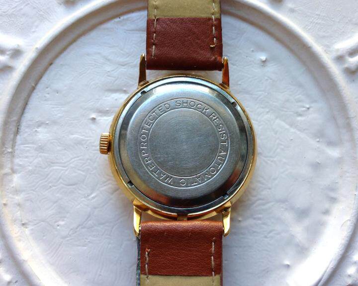 Винтажные наручные часы 海外代购automatic◇古着苏联复古经典金色表盘男士自动机械手表