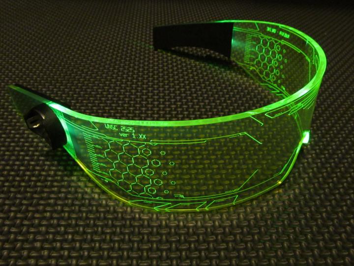 British Cyber handles fashion characteristics of Goth Laser Green Night Club goggles