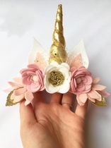 British Unicorns㊣ Hand-made gorgeous exquisite naive cute shiny and comfortable unicorn flower hair accessories