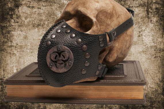 Russian Mask's hand for steam punk Halloween Internet Gothic leather decorative mask