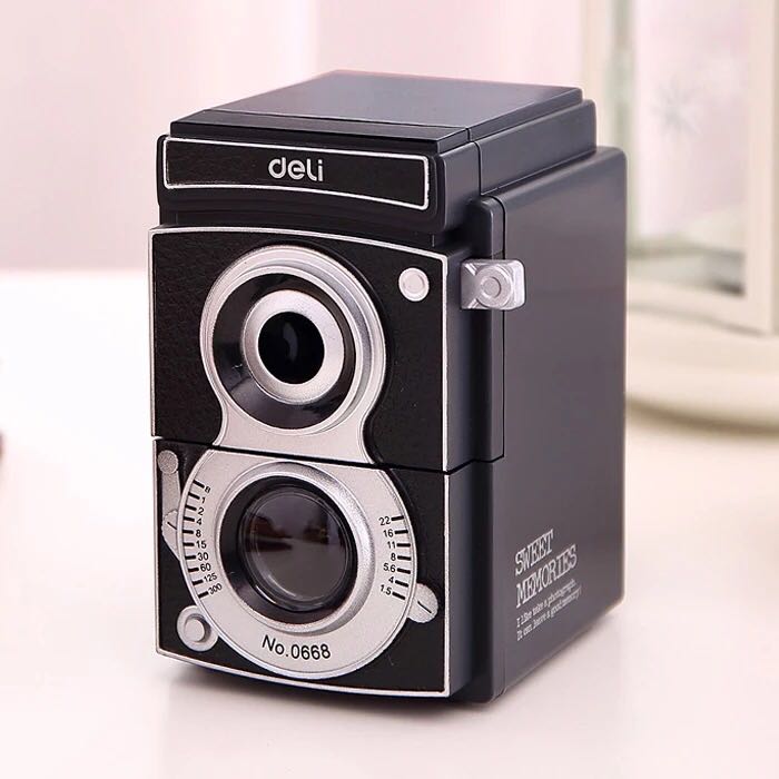 Able stationery 0668 retro camera Pencil Sharpeners Pencil Sharpeners Creative Hand Sharpened Pen Instrumental Student Gift