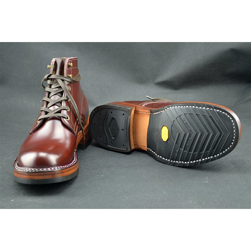 Классики ручной работы белые обувь SEMI DRESS стиль рабочие ботинки Vibram705 протектор
