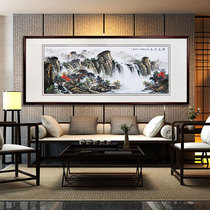  Su embroidery decorative painting Finished hanging painting Handmade embroidery painting Long history silk embroidery painting living room landscape painting Suzhou embroidery products
