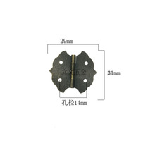 Imitation ancient sector hinge box with hinge ancient bronze color hinge 31 *29mm