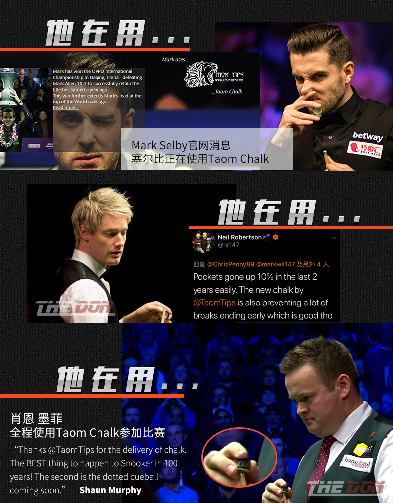 Bột bida sô cô la Tawum Taom Snooker khô trong tám mươi sáu màu phụ kiện bột tròn bóng bi a giá rẻ