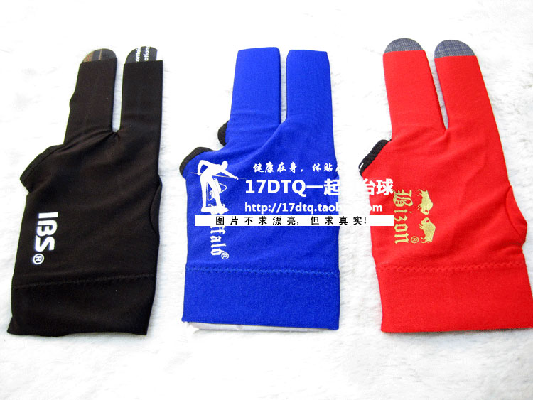 Đàn hồi cao bida ba ngón tay găng tay mitt trò chơi găng tay đặc biệt lycra găng tay đàn hồi cao bàn bi a mit