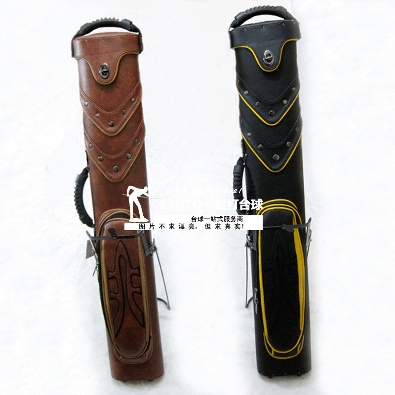 High-grade 99 club barrel American 1 2 barrel billiard club box with bracket 6 six hole pole bag black 8 eight pole box bag