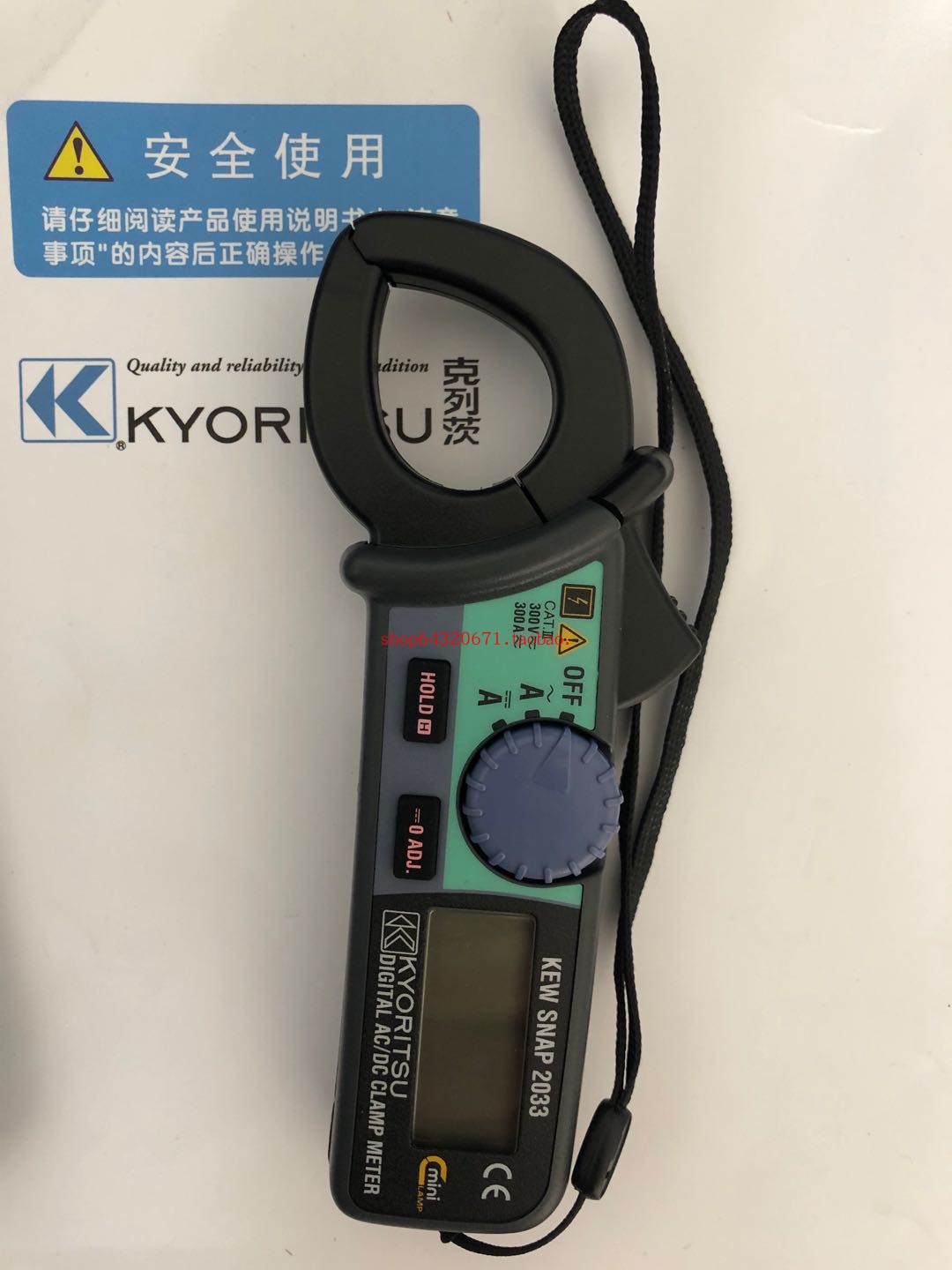 Co-standing KYORITSU KLEETZ AC/DC pliers-shaped table 2033 pliers-shaped current meter 2031 pliers type Table 300A