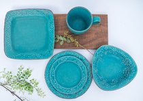 Japanese virtuoso handmade mason with relief flowers Dinner Plate Fruit Refreshments Sweet Pint Series Mark Cup