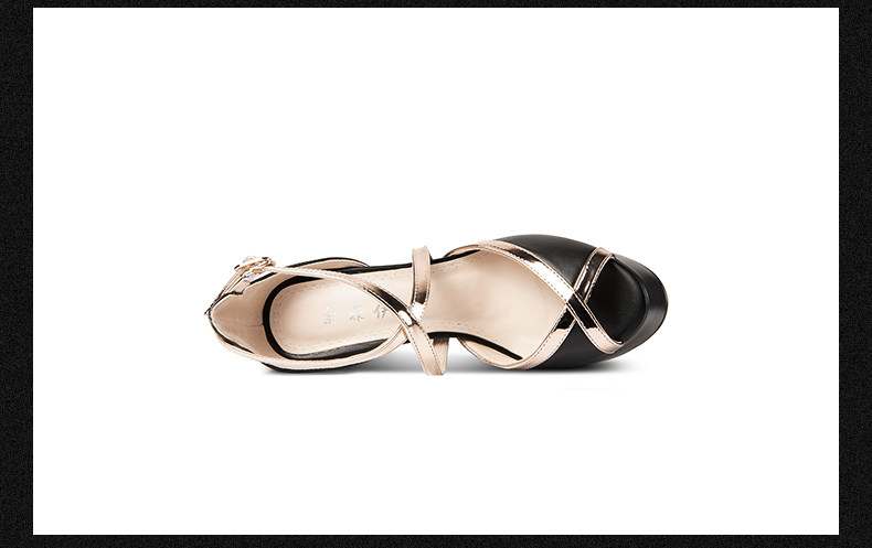 Sandal cao gót nữ hở mũi đế platform chống nước, gót siêu cao 13-15 cm — Trắng Cao Gót 13cm, Đen Cao Gót 13cm, Trắng Cao Gót 15cm, Đen Cao Gót 15cm chi tiết 14